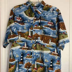 reyn spooner 100% Cotton Hawaiian Shirt M